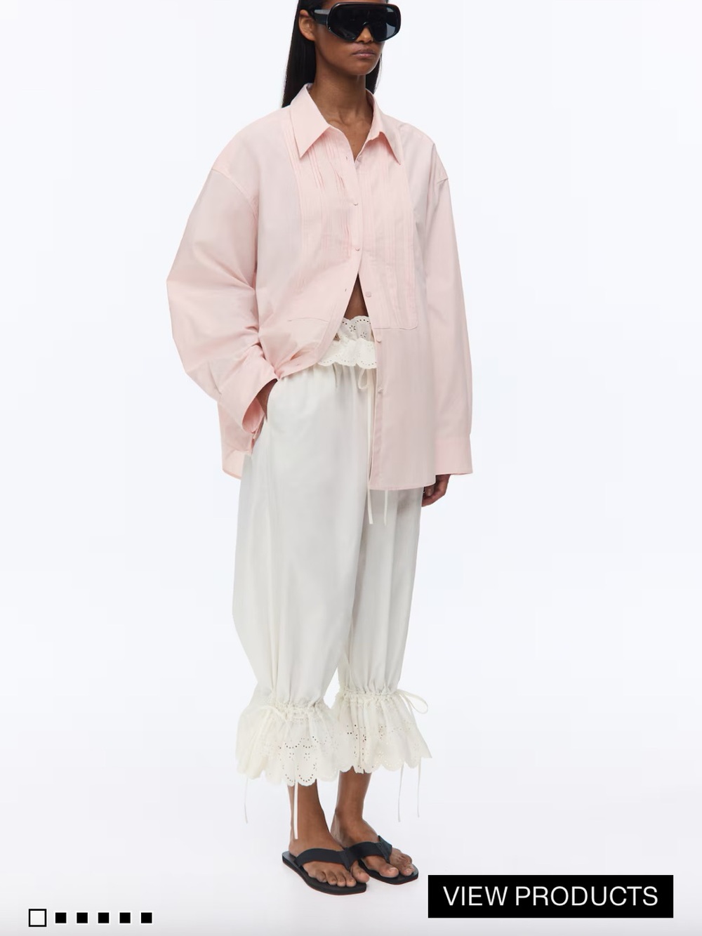 LIVIA NUNES H&M CROPPED BALLOON PANTS 1348334001